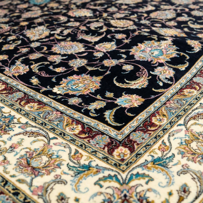 Midnight Floral Persian Style Area Rug