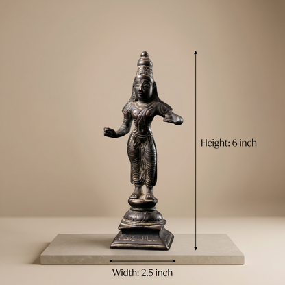 Antique-Finish Brass Heritage Devi Statue