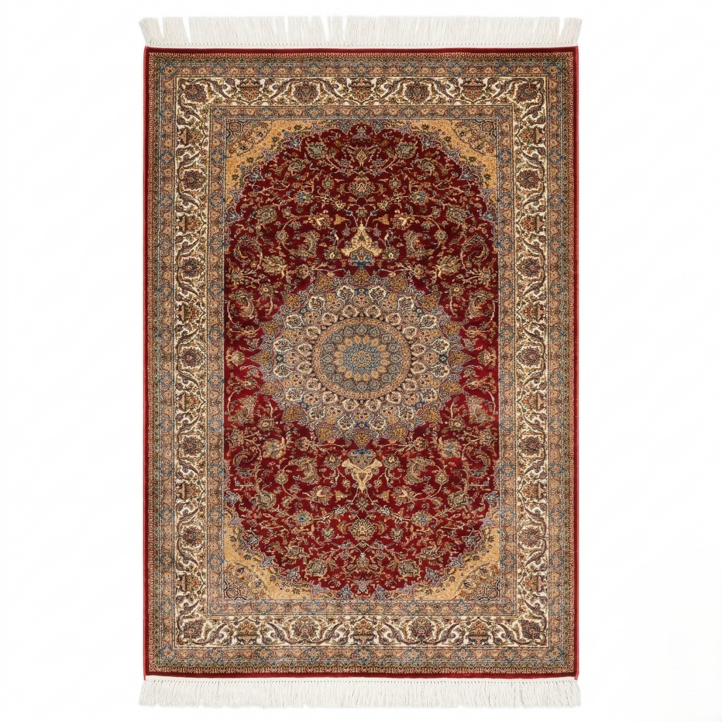 Royal Maroon Persian Heritage Silk Rug