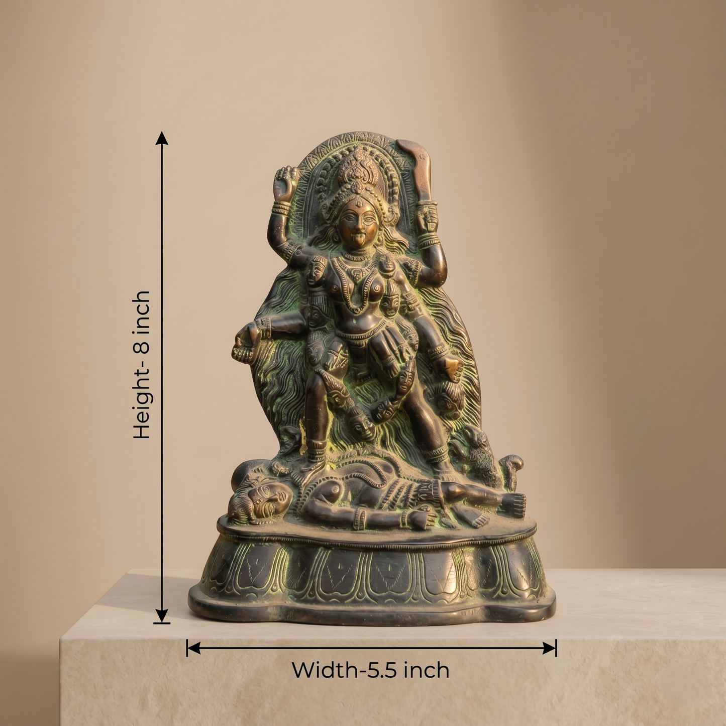 Heritage Brass Maa Kali Idol