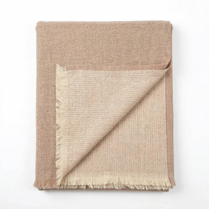 Hand Carved Heritage Pure Wool Oversized Blanket