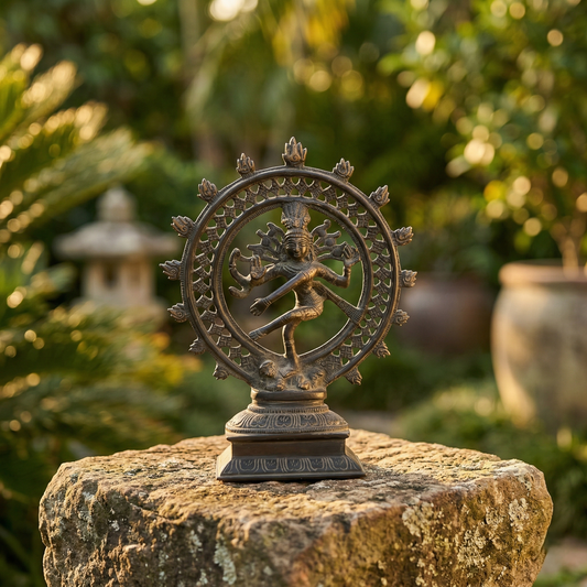 Majestic Brass Shiva Nataraja Divine Sculpture
