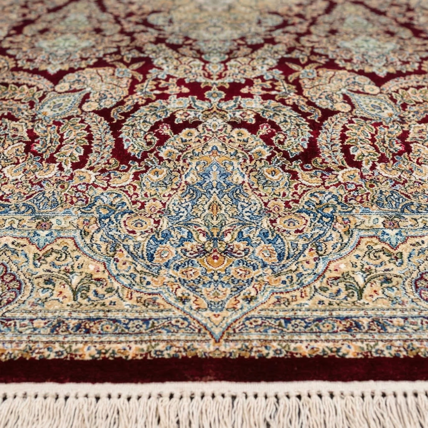 Vintage Medallion Crimson Persian Style Rug
