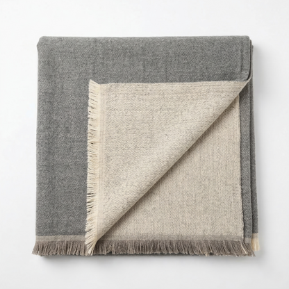 Hand Carved Heritage Pure Wool Oversized Blanket