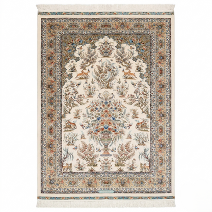 Hand Tufted Persian Garden Silk Rug