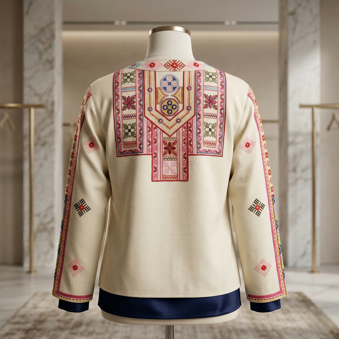 Heritage Mirror-Work Handcrafted Ethnic Jacket