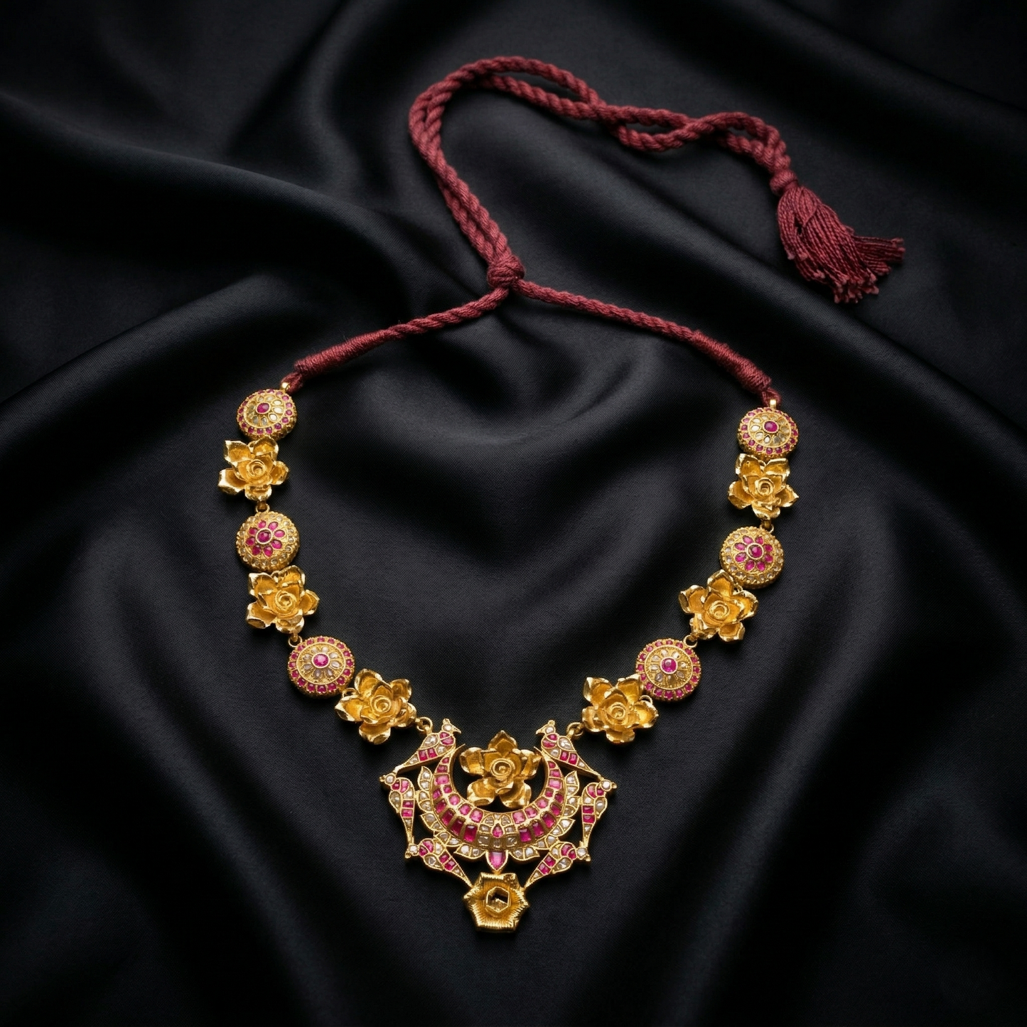 The Royal Chand Suraj Floral Choker