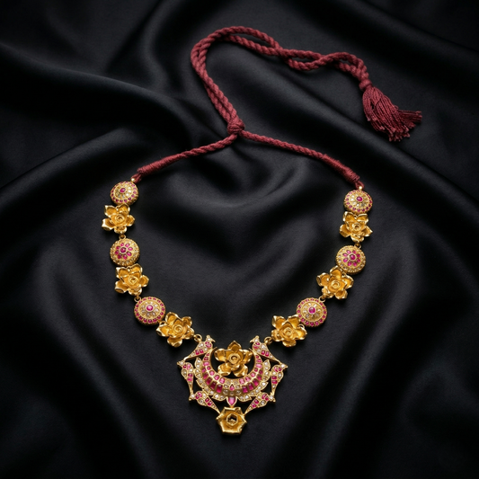 The Royal Chand Suraj Floral Choker