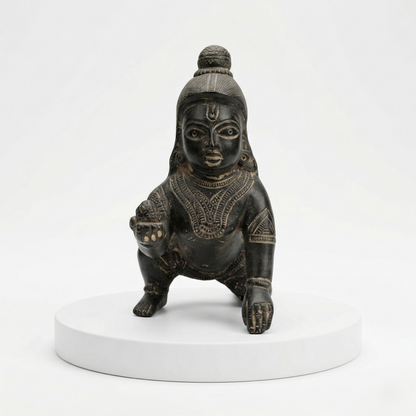 Handcrafted Brass Crawling Bal Krishna Idol
