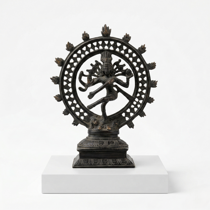 Majestic Brass Shiva Nataraja Divine Sculpture