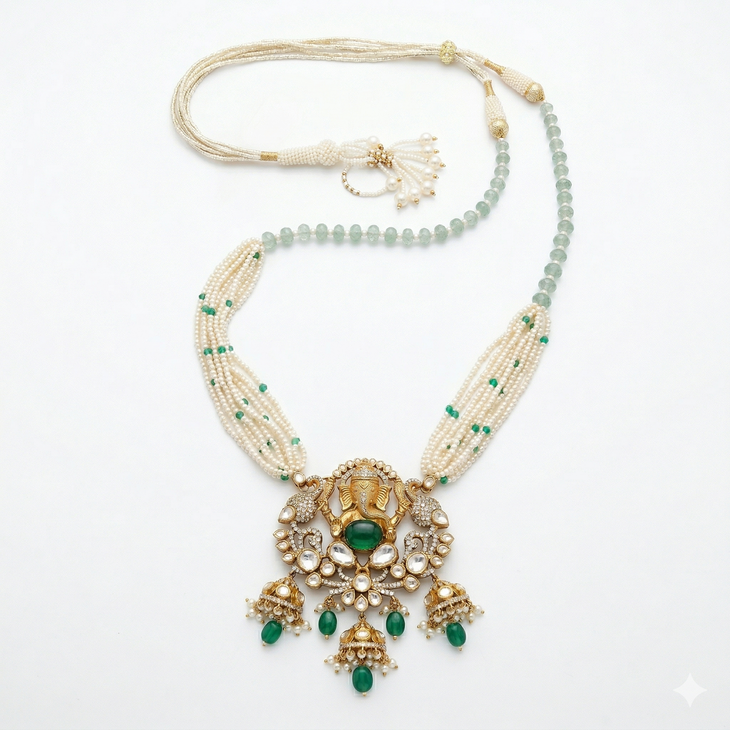 The Divine Ganesha Heritage Pearl Mala