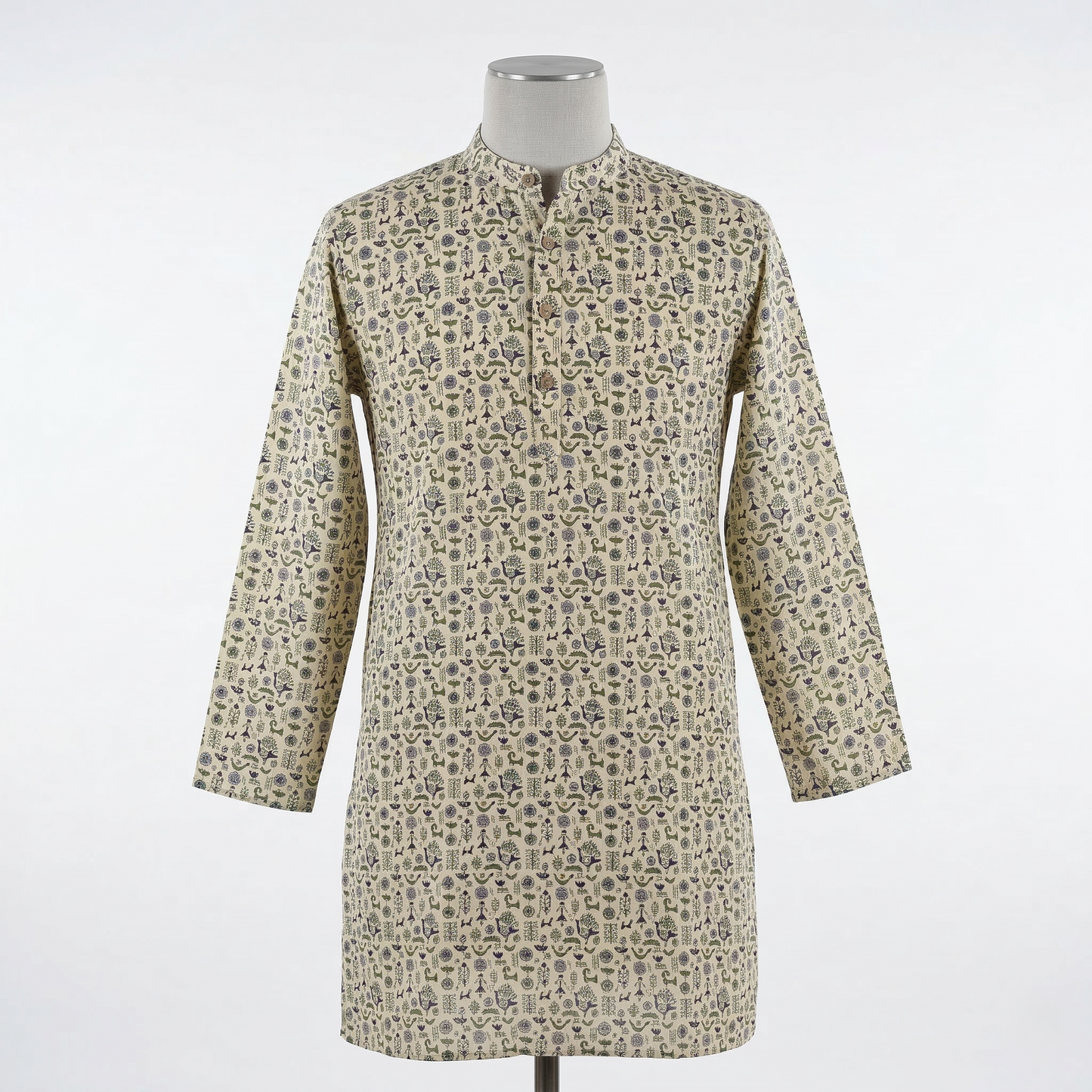 Artisanal Heritage Hand-Block Printed Kurta