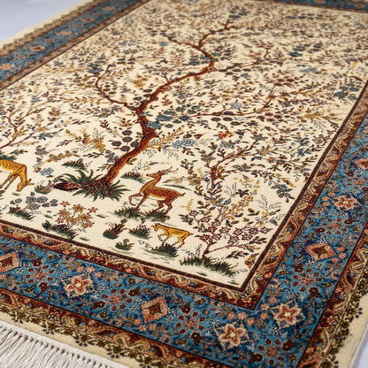 Tree of Life Handwoven Silk Rug