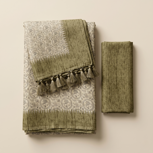 Elegant Earthy Ikats & Tree Motifs