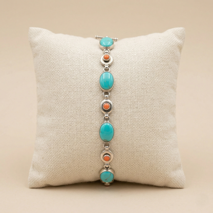 The Eternal Azure Silver Link Bracelet