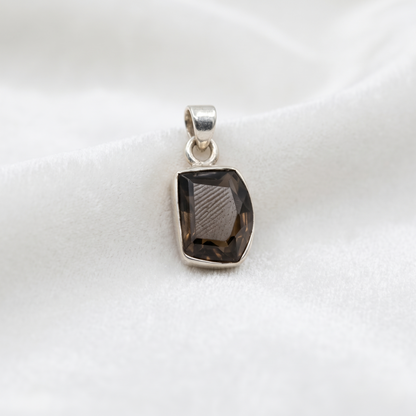 Sterling Silver Smoky Quartz Heritage Pendant