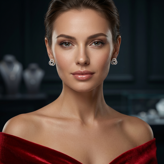 The Eternal Interlocking Silver Stud Earrings