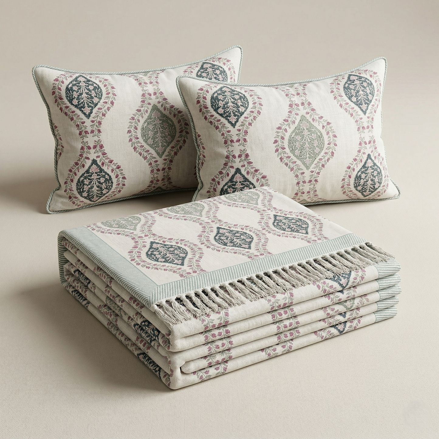 The Marwar Heritage Block-Print Bedcover Set
