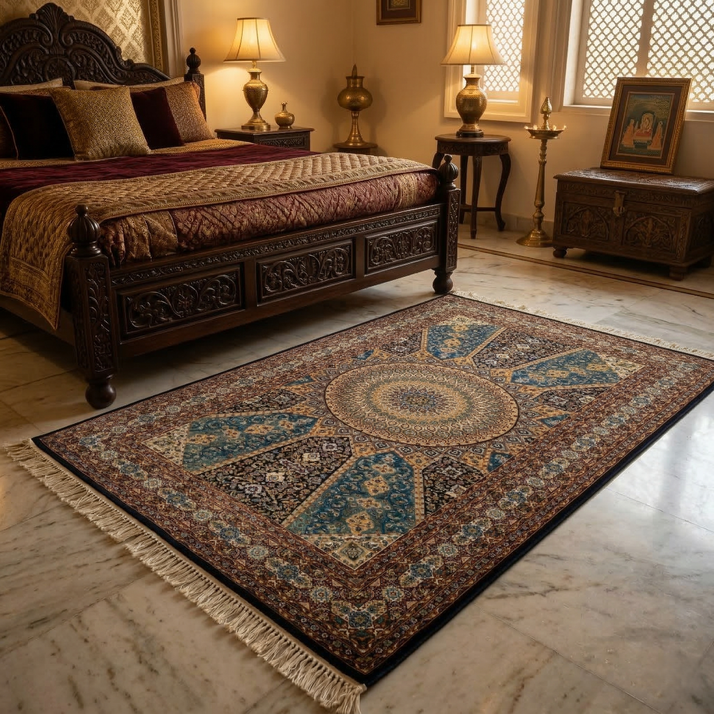 Royal Medallion Intricate Persian Heritage Rug