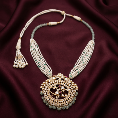 Elegant Multi-Strand Pearl and Gemstone Necklace