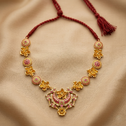 The Royal Chand Suraj Floral Choker