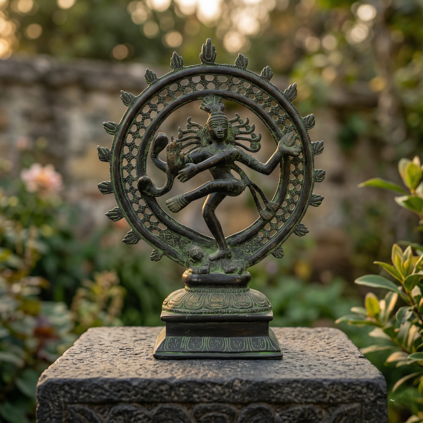 Antique Brass Dancing Shiva Nataraja Statue