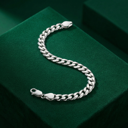 Elegance Glimmer Sterling Silver Bracelet