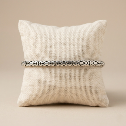 Royal Sterling Floral Link Bracelet