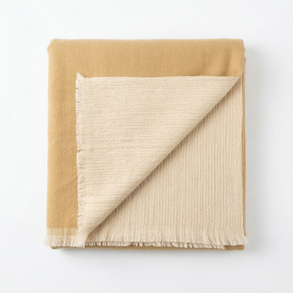 Hand Carved Heritage Pure Wool Oversized Blanket