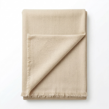 Hand Carved Heritage Pure Wool Oversized Blanket