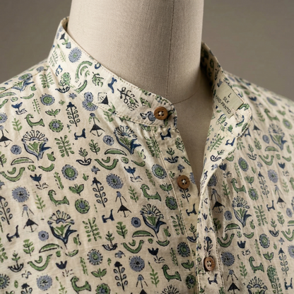 Artisanal Heritage Hand-Block Printed Kurta