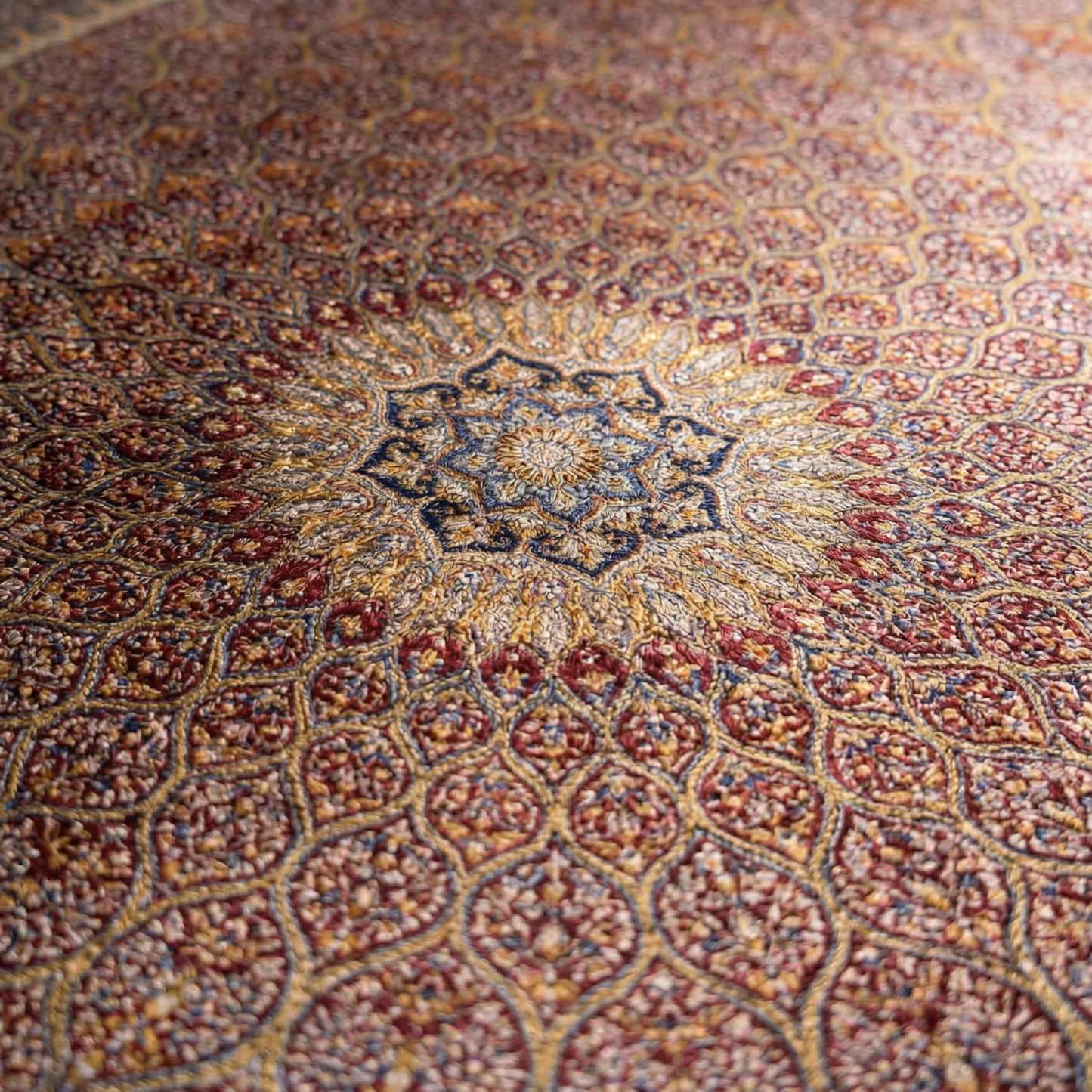 Royal Crimson Silk Touch Persian Rug