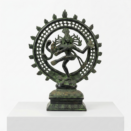 Antique Brass Dancing Shiva Nataraja Statue