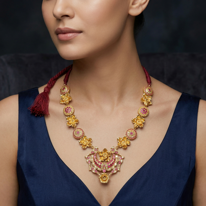 The Royal Chand Suraj Floral Choker