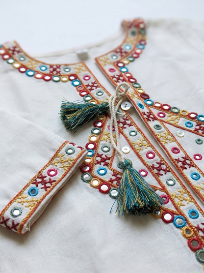 Ethno-Chic Embroidered Heritage Fusion Jacket