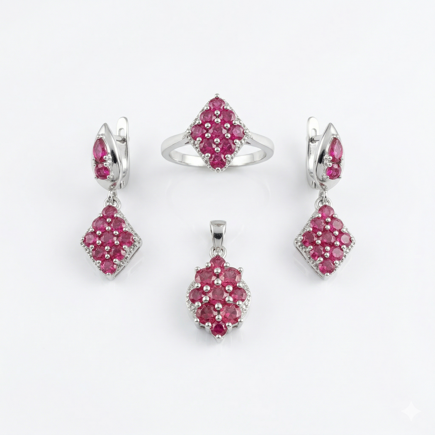 The Regal Crimson Rhombus Set