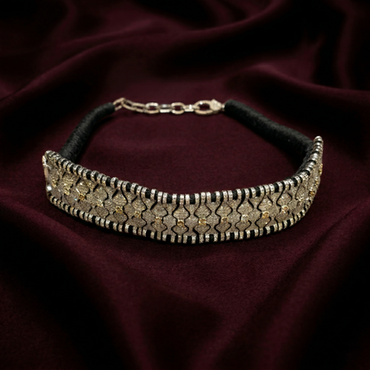 Vintage Radiance 92.5 Silver Filigree Choker