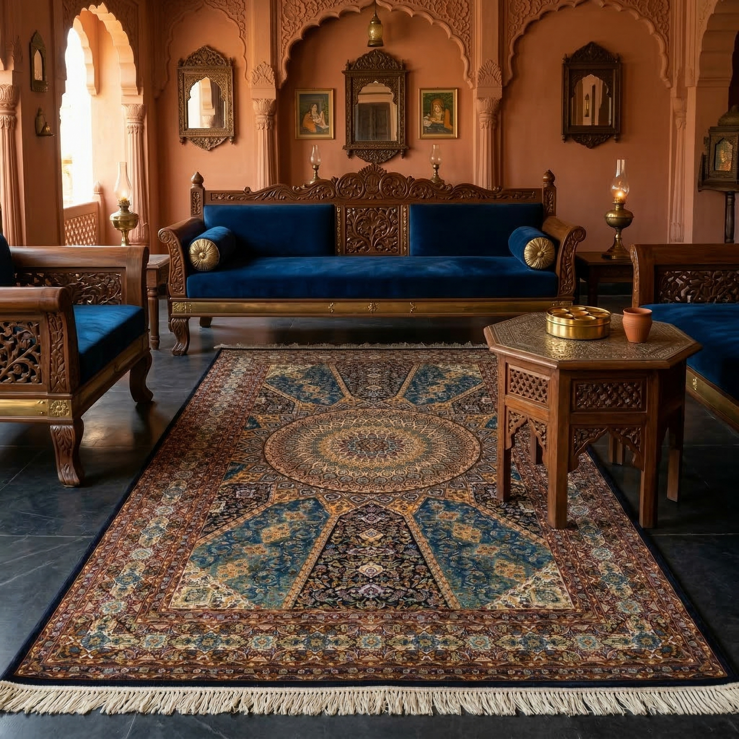 Royal Medallion Intricate Persian Heritage Rug