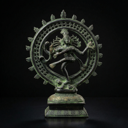 Antique Brass Dancing Shiva Nataraja Statue