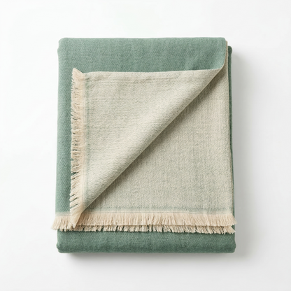 Hand Carved Heritage Pure Wool Oversized Blanket