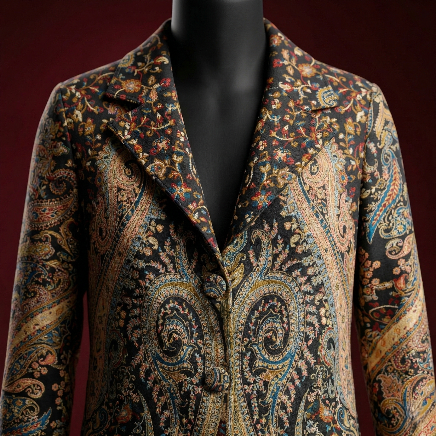 The Sovereign Paisley Tapestry Long Coat