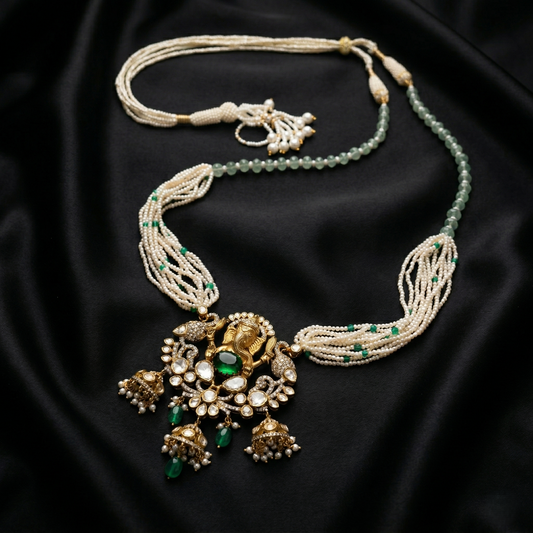 The Divine Ganesha Heritage Pearl Mala