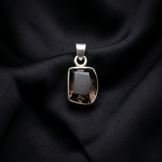 Sterling Silver Smoky Quartz Heritage Pendant