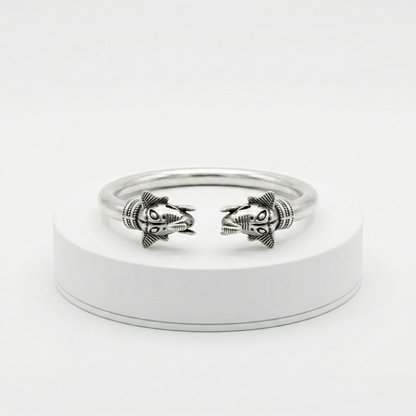 Handcrafted 92.5 Sterling Silver Elephant Kada