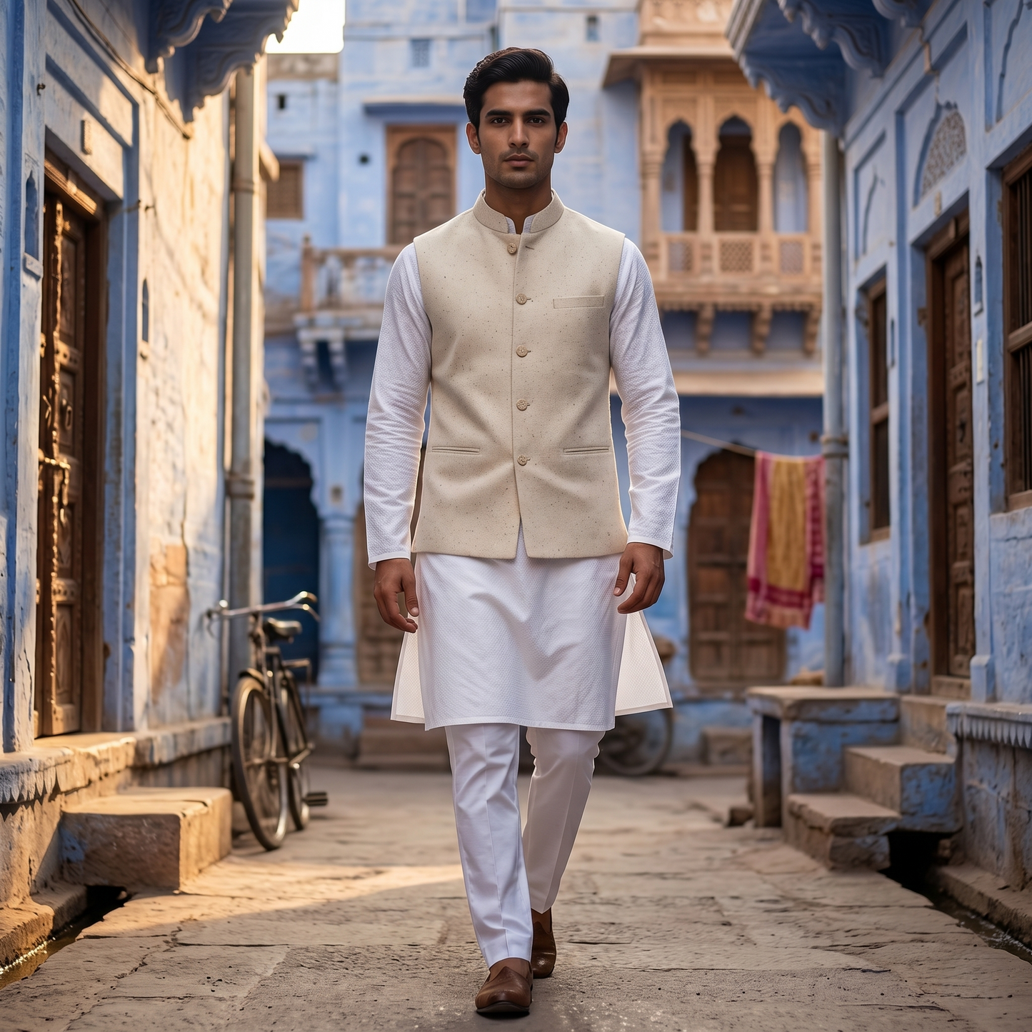 Regal Ivory Silk Speckled Heritage Waistcoat