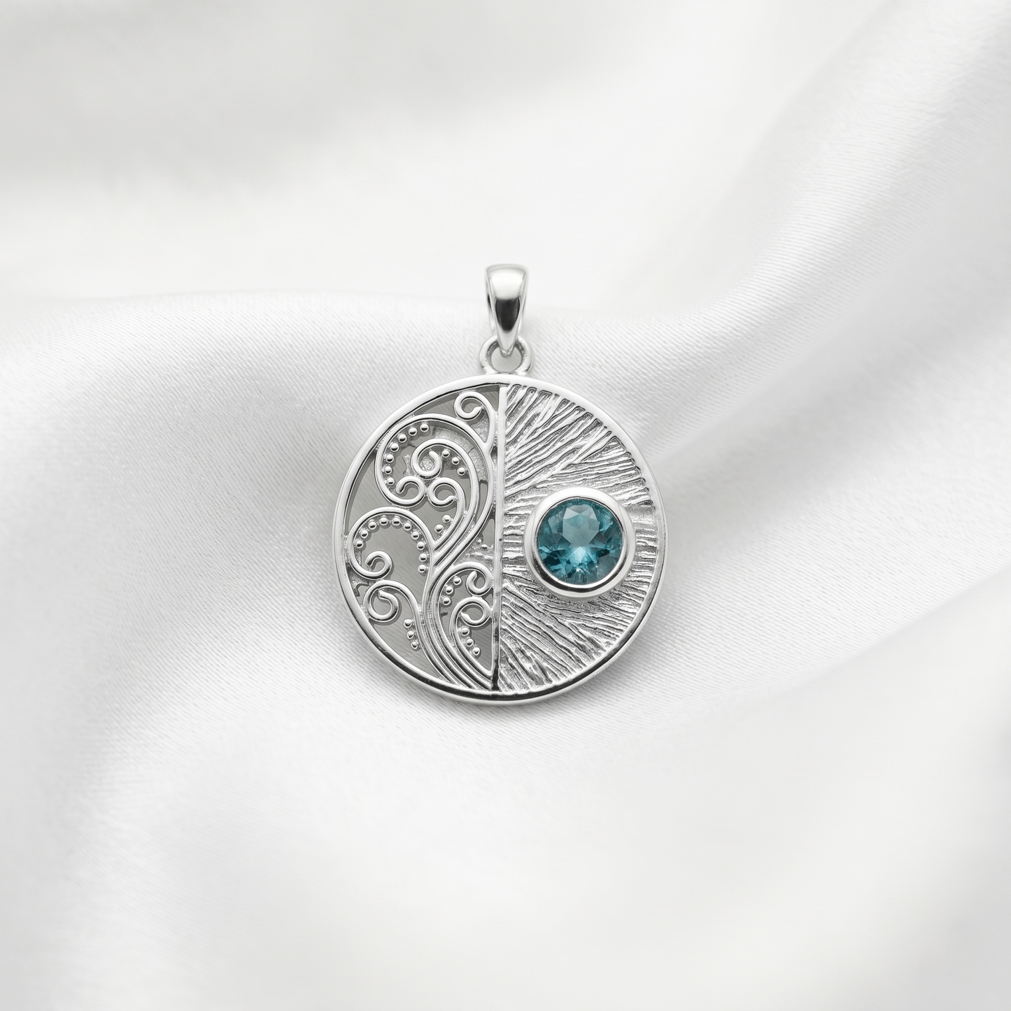 The Eternal Balance Silver Gemstone Pendant