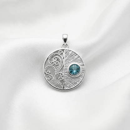 The Eternal Balance Silver Gemstone Pendant