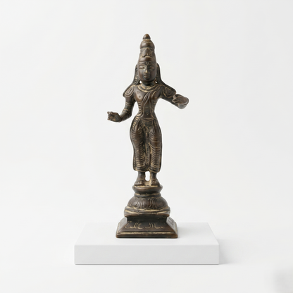 Antique-Finish Brass Heritage Devi Statue